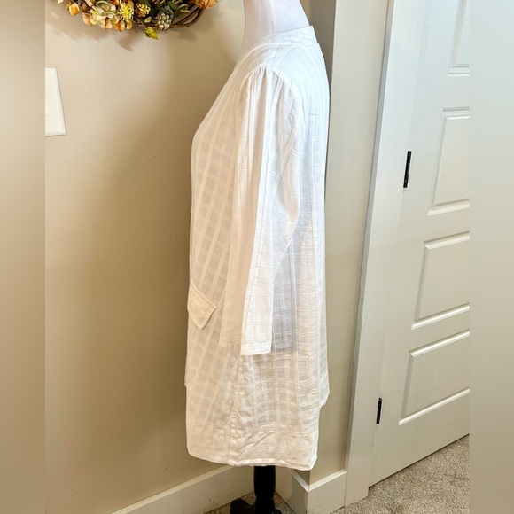 POMANDER PLACE Tuckernuck White Mini Carolina All Cotton Resort Caftan Sz Medium - Picture 8 of 12